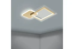 Taklampa Eglo Gafares Kvadrat Guldfärgad/Vit