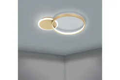 Taklampa Eglo Gafares Rund Guldfärgad/Vit