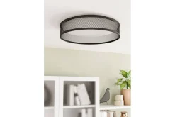 Taklampa Eglo Luppineria Ø385 mm Svart Vit