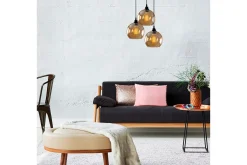 Taklampa Elanorstead Tre Rany / Svart