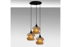 Taklampa Elanorstead Tre Rany / Svart