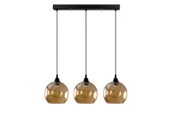 Taklampa Elanorstead Tre Rany / Svart Horisontell