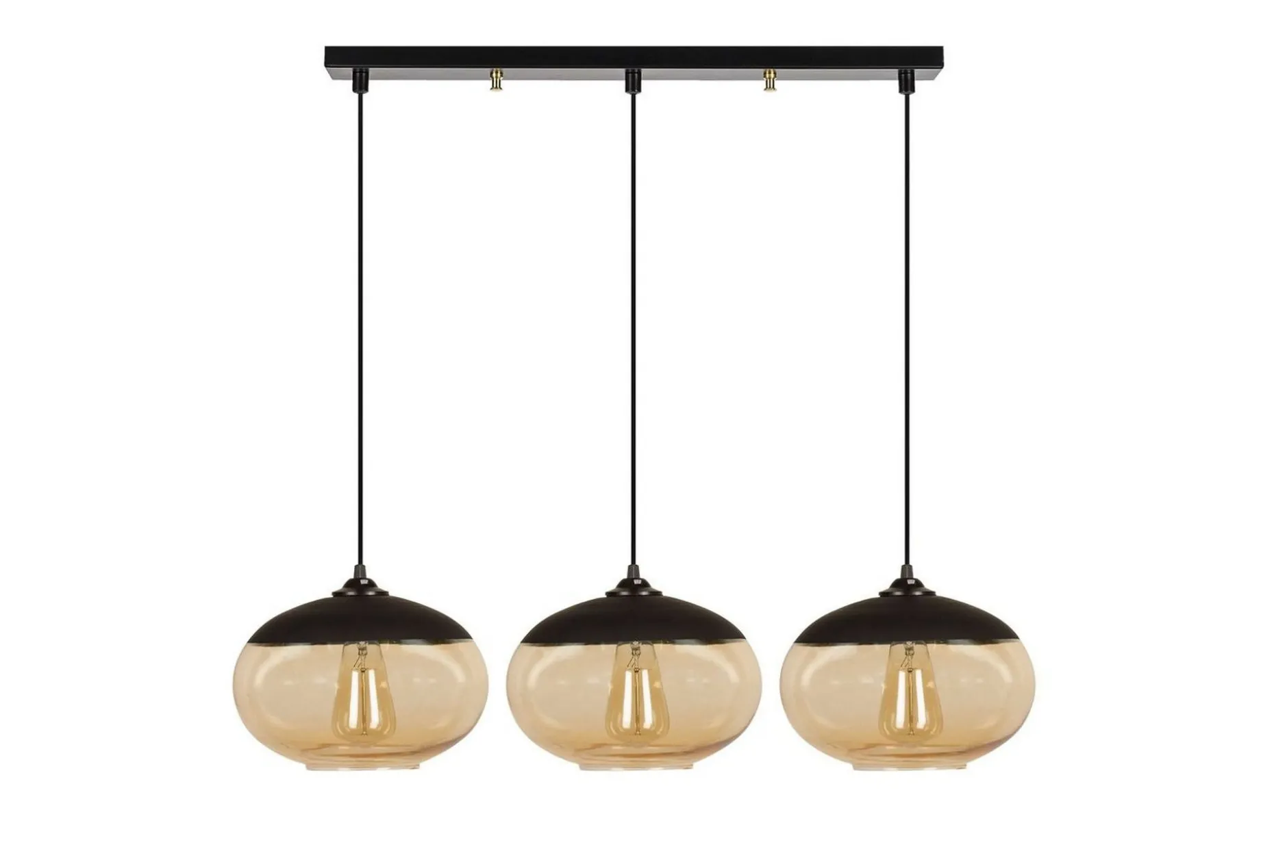 Taklampa Jeba Tre Svart / Honung
