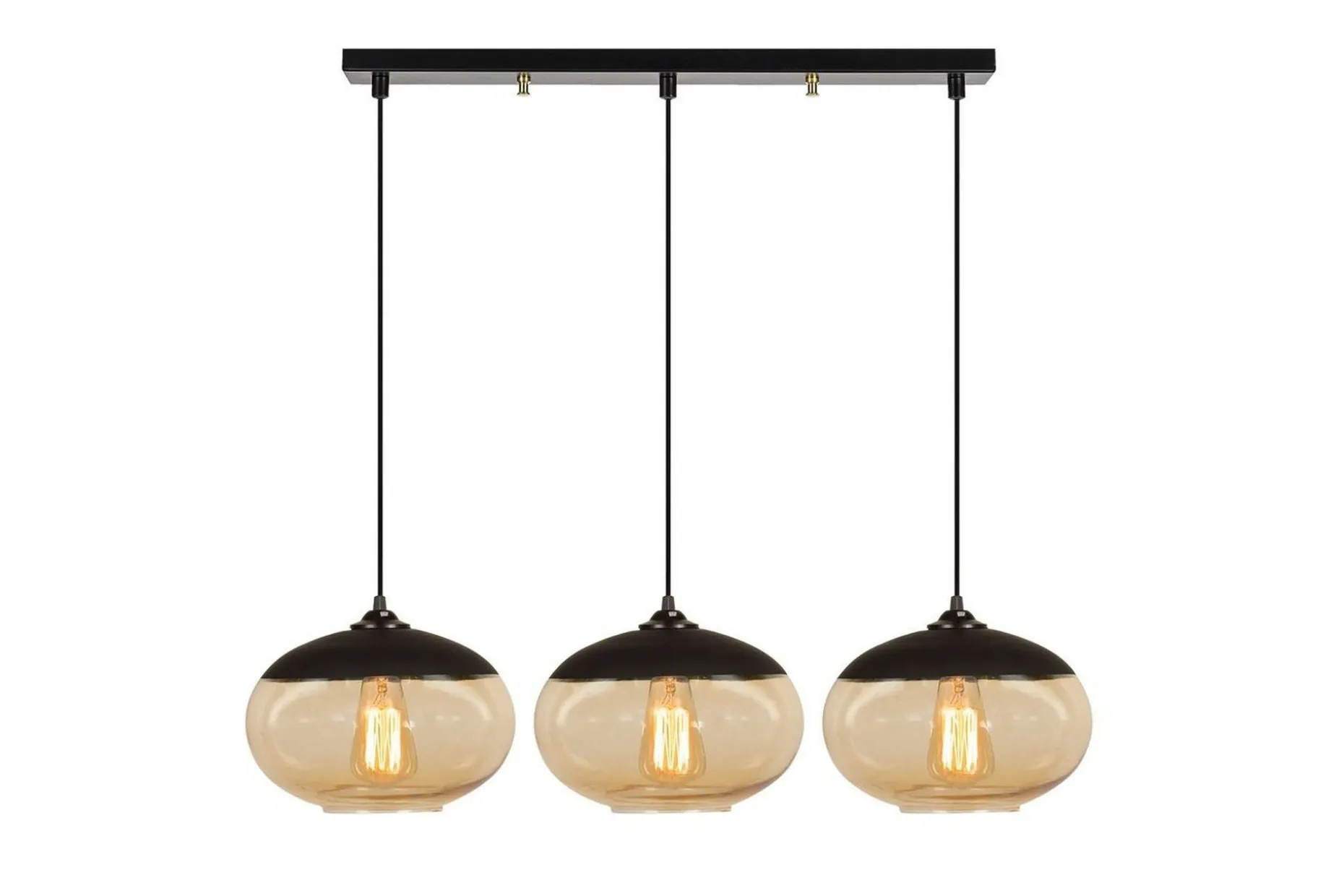 Taklampa Jeba Tre Svart / Honung