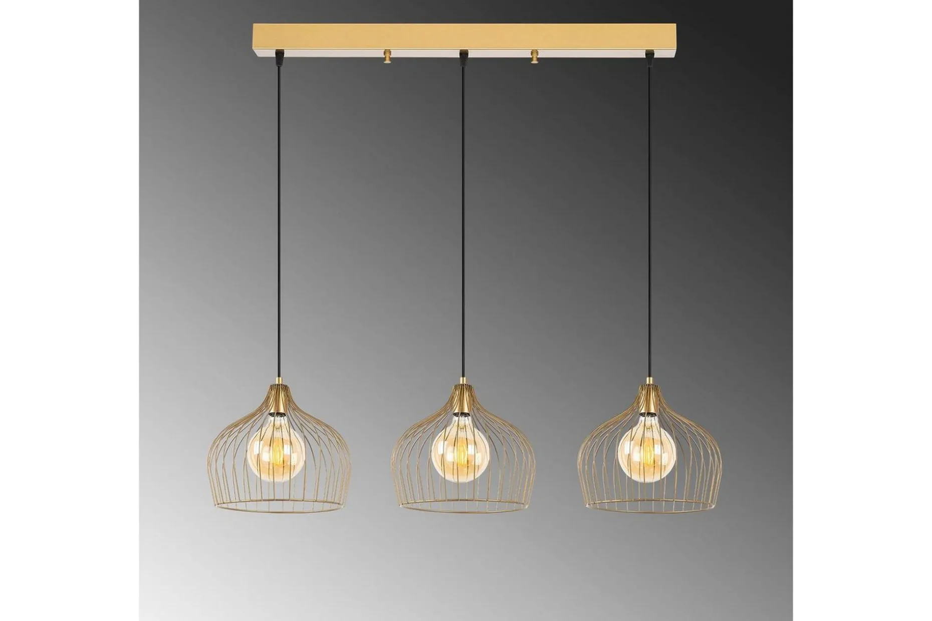 Taklampa Meron Shiny Gold Horizontal