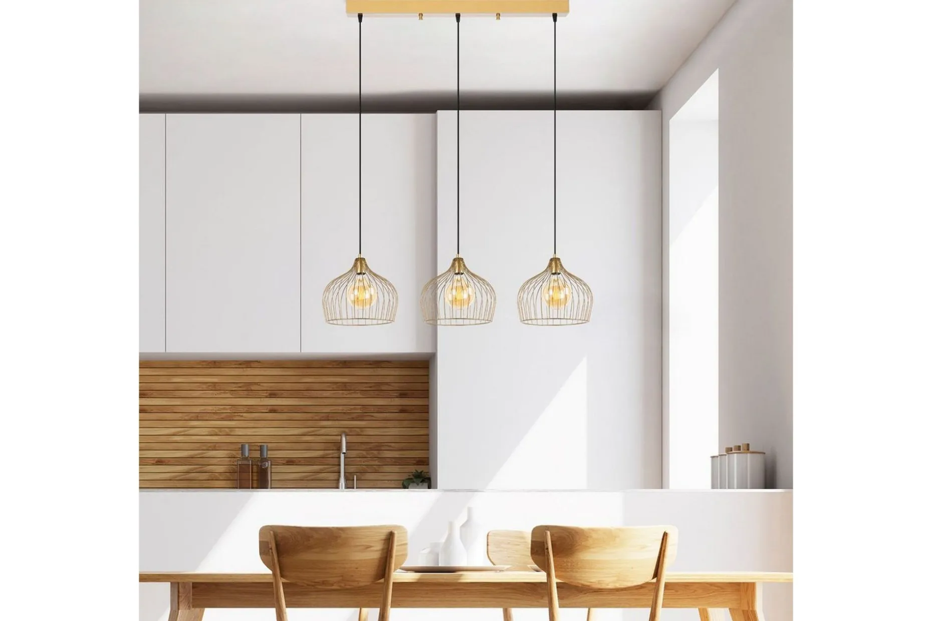 Taklampa Meron Shiny Gold Horizontal