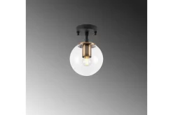 Taklampa Sone Svart / Antik / Transparent