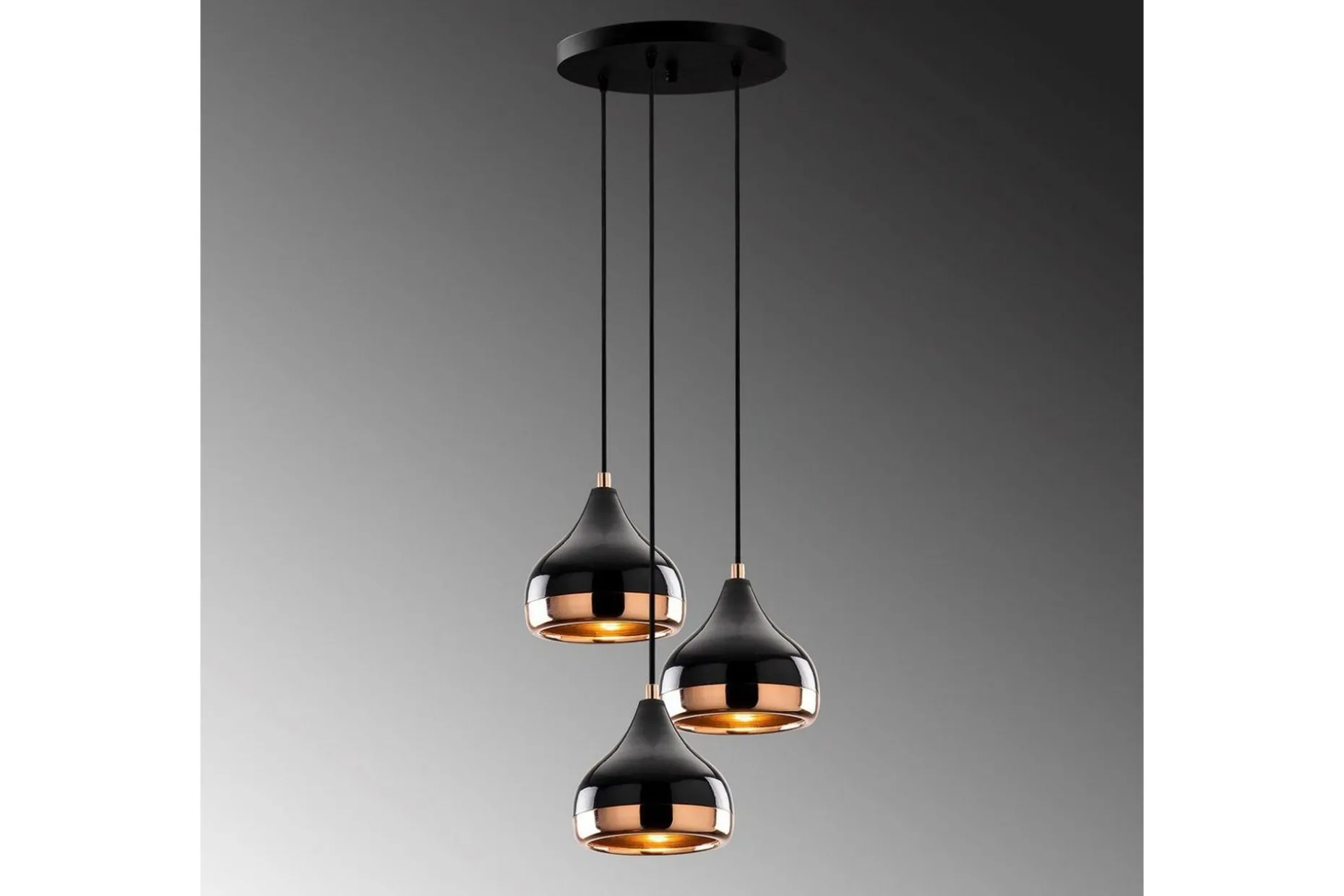 Taklampa Sood Koppar / Svart