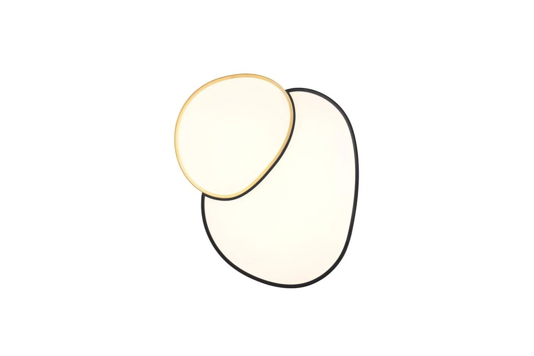 Taklampa TRIO Rise 77 cm, Svart/guld