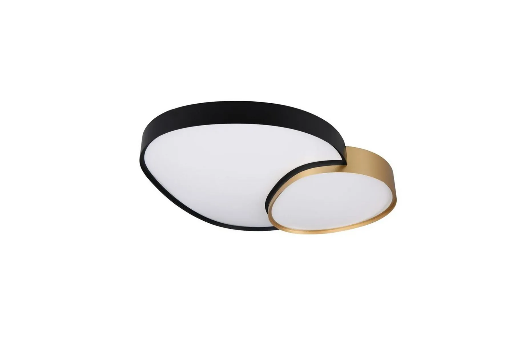 Taklampa TRIO Rise 77 cm, Svart/guld