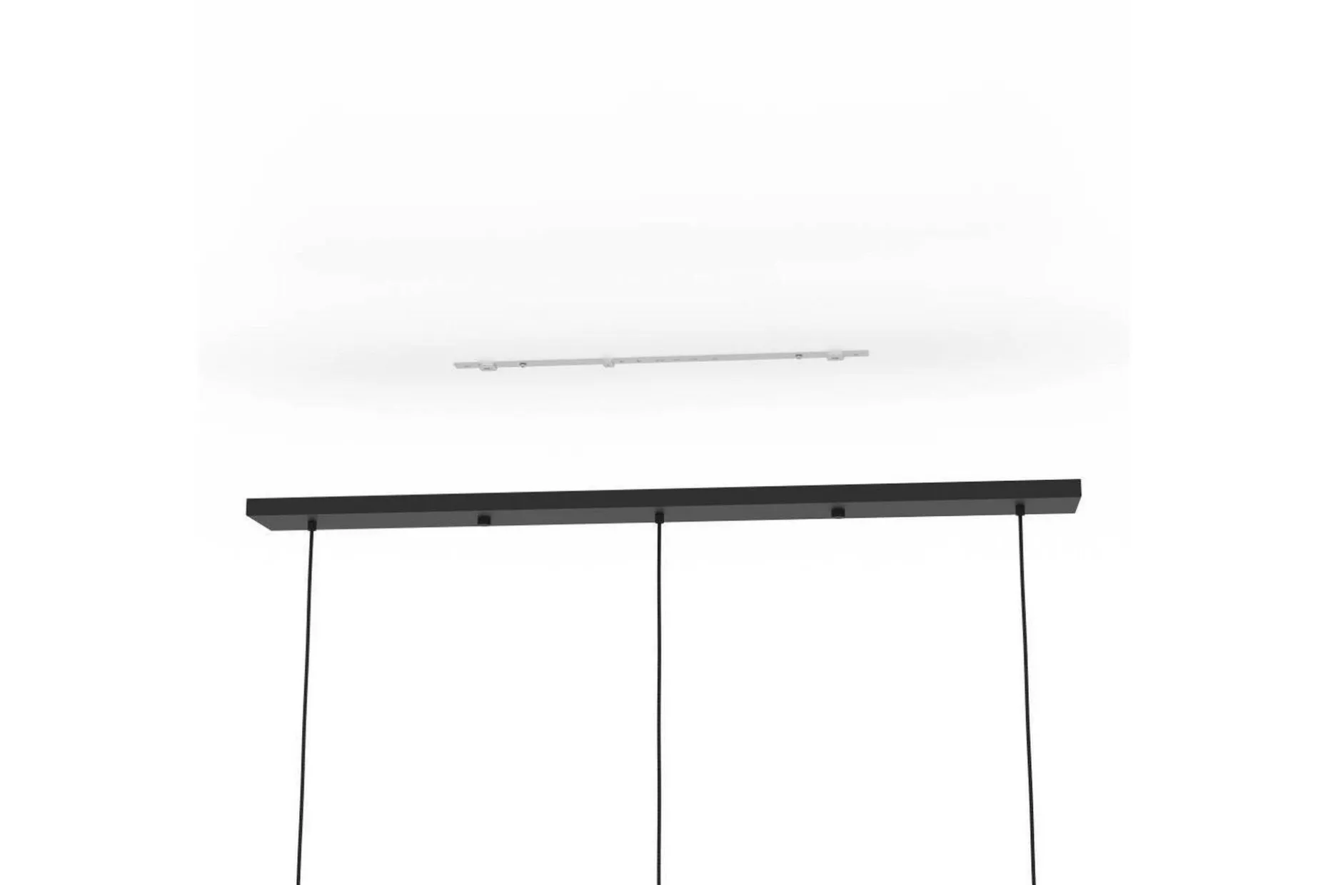 Takpendel Eglo Balmes Svart/Opalvit med 3 Lampor