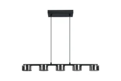 Takpendel Eglo Copillos Svart/Transparent med 5 Lampor
