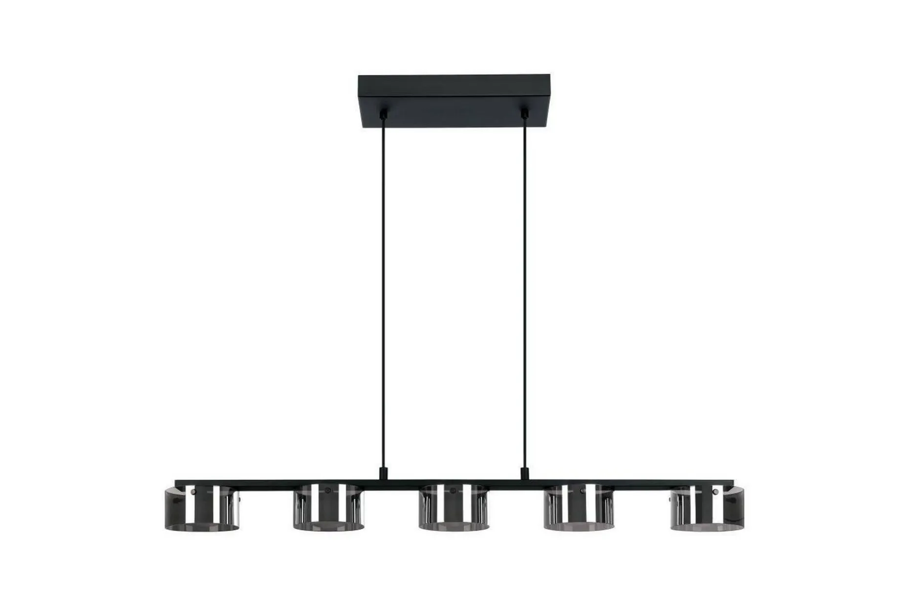 Takpendel Eglo Copillos Svart/Transparent med 5 Lampor