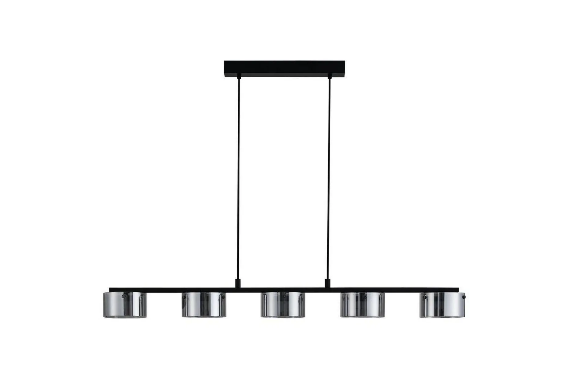 Takpendel Eglo Copillos Svart/Transparent med 5 Lampor