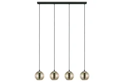 Takpendel Eglo Lemorieta Svart/Guld med 4 Lampor