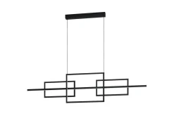 Takpendel Eglo Puebla Svart/Vit 150 cm