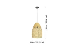 Takpendel Eglo Sambucona Trä/Svart 35 cm