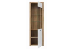 Tarka Vitrinskåp 39 cm djup 62 cm bred 192 cm hög Trä Ek