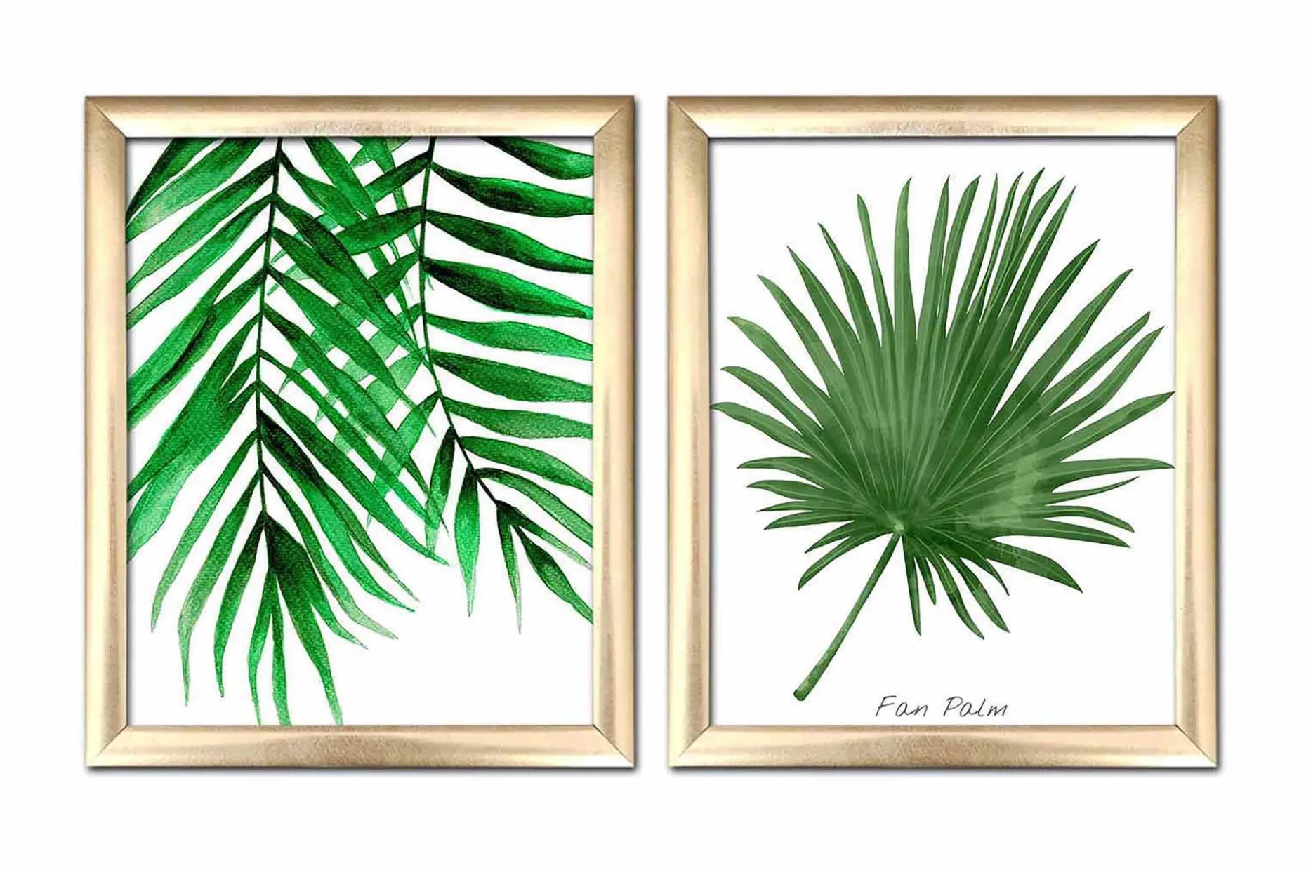 Tavla Floral med Ram 2-pack Flerfärgad