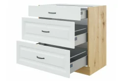 Templemore Möbelset För Kök & Matplats White/Wood