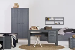 Tenney Datorbord 141 cm med Förvaring Låda + Skåp
