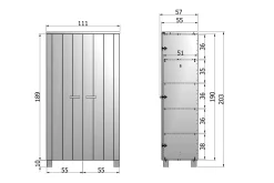 Tenney Garderob 202 cm