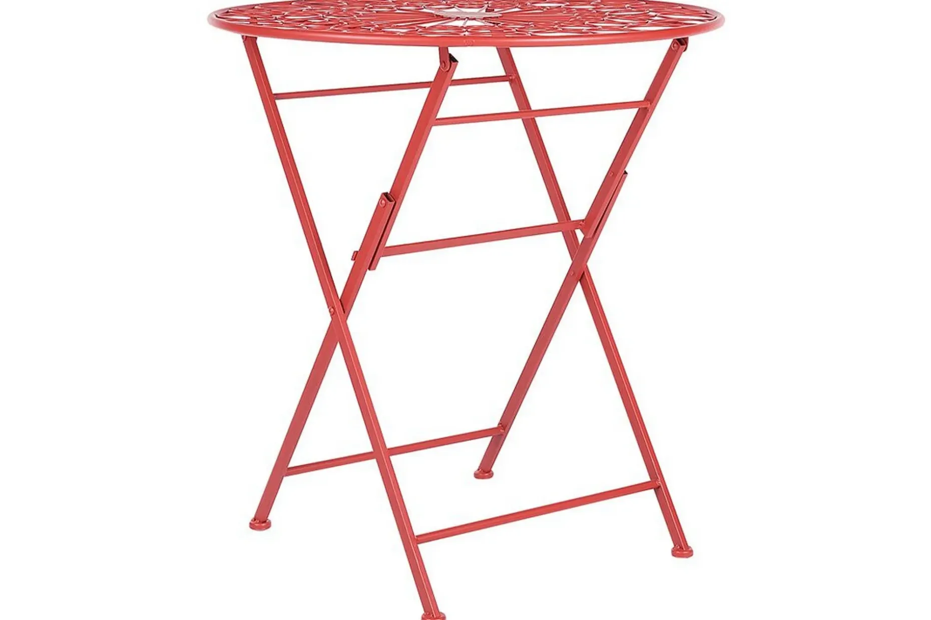 Terrace Runt Hopfällbart Cafébord och Bistrobord Utomhus 70 cm Metall