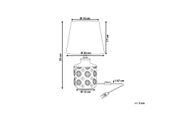 Tesoro Bordslampa 35 cm E14