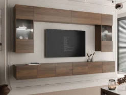Tessan Tv väggenhet med LED-belysning