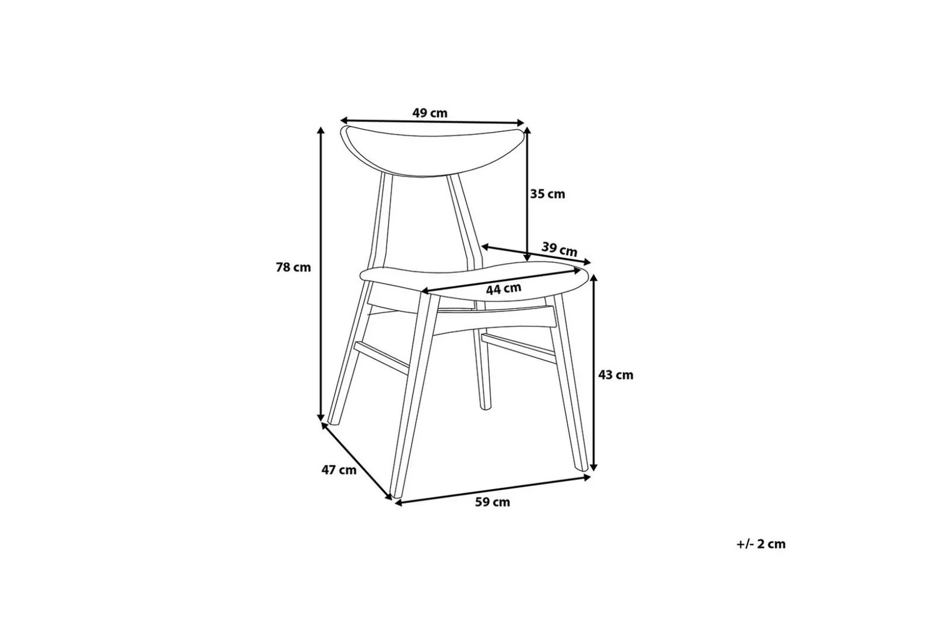 Tiadra Stol 2-Pack
