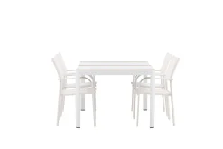Togo Matgrupp Utomhus 150 cm Rektangulär med 4 Santorini Utestolar