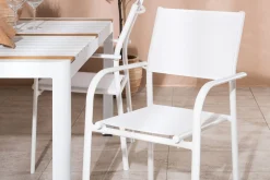 Togo Matgrupp Utomhus 150 cm Rektangulär med 4 Santorini Utestolar