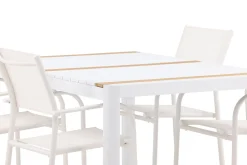 Togo Matgrupp Utomhus 150 cm Rektangulär med 4 Santorini Utestolar