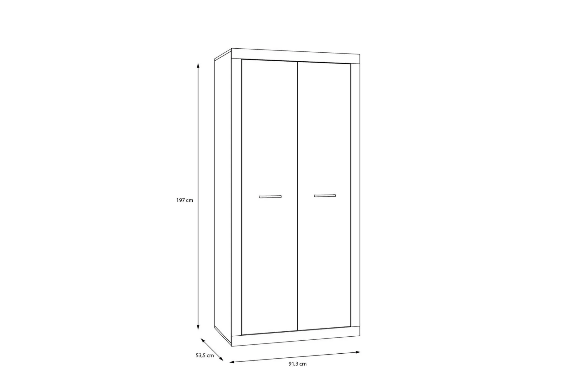 Tolovgrad Garderob 54x92 cm