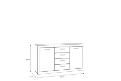 Tolovgrad Sideboard 41x153 cm