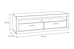 Tolovgrad Tv-bänk 153 cm