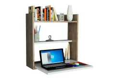 Toppley Väggskrivbord 60 cm med Förvaring Hyllor