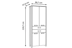 Torelles Garderob 87x221 cm