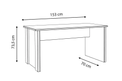 Torelles Skrivbord 153 cm