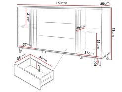 Torvos Byrå 150 cm