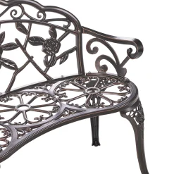 Trädgårdsbänk Piura 88 cm Aluminum