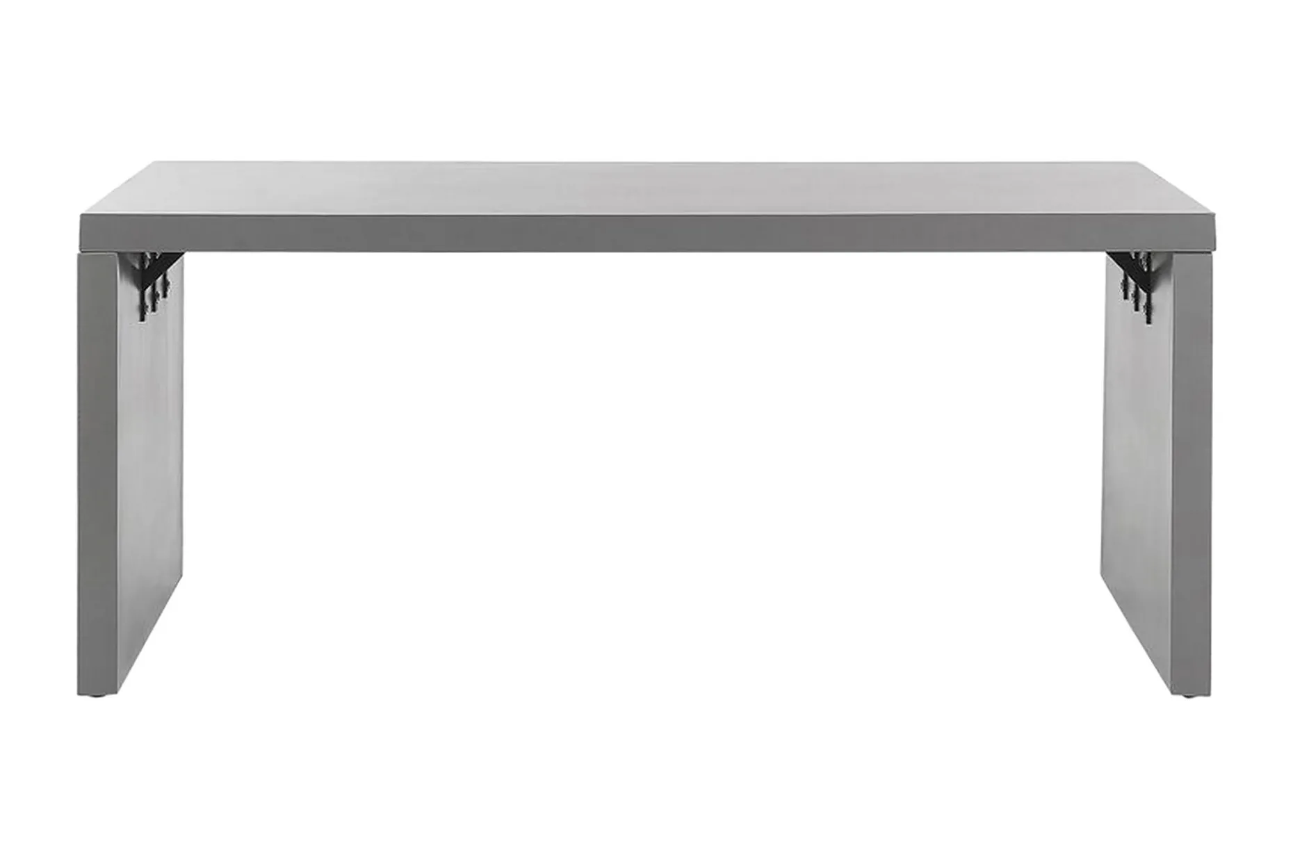 Trädgårdsbord 180 x 90 cm grå U-formad TARANTO