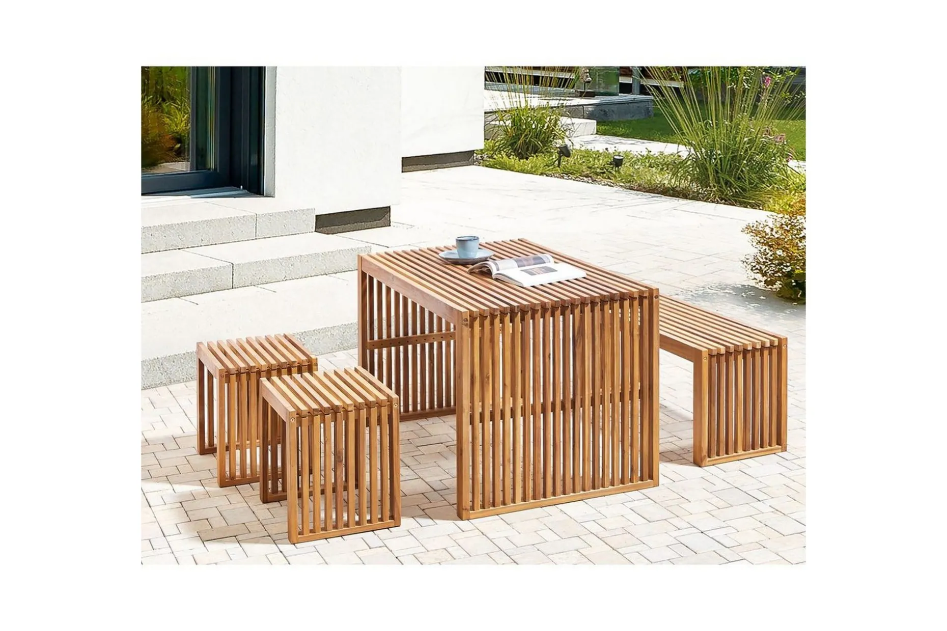 Trädgårdsbord Bellano 120x70x70 cm