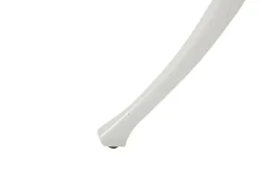Trädgårdsbord rund 90 cm vit ANCONA