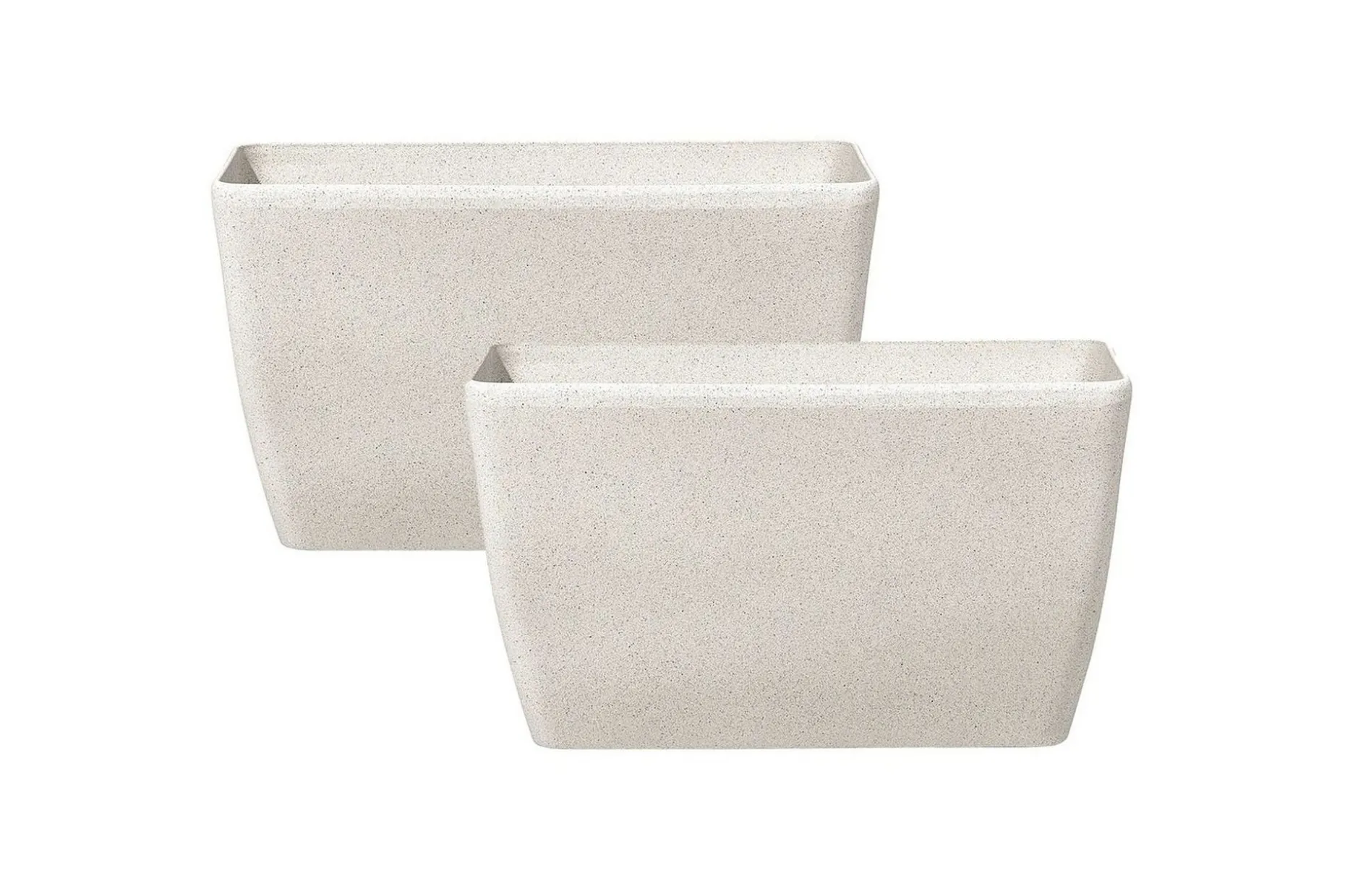 Trädgårdskruka Baris set om 2 Beige, 74x32x45 cm