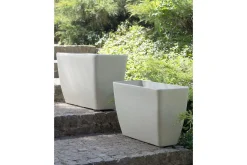 Trädgårdskruka Baris set om 2 Beige, 74x32x45 cm