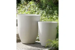 Trädgårdskruka Croton set om 2 Vit, 43x43x52 cm
