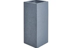 Trädgårdskruka Dion Grå, 26x26x61 cm