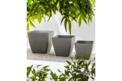 Trädgårdskruka Zeli set om 2 49x49x49 cm
