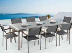 Trädgårdsmöbelset 1 Utebord+8 Utestolar Grosseto